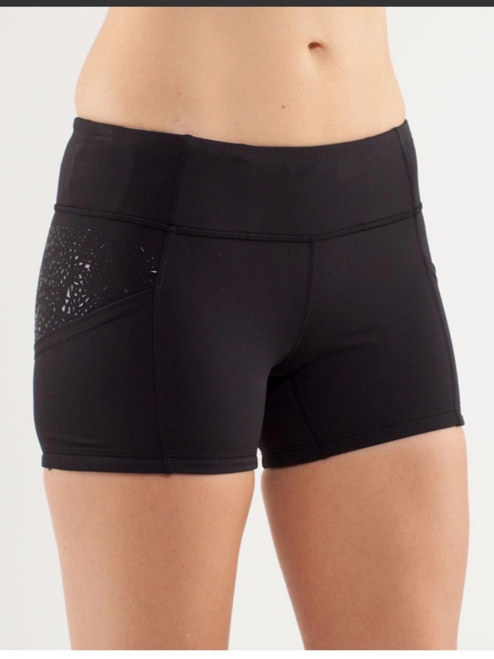 Lululemon Run: Shorty Short Black Bike Shorts biker shorty 6